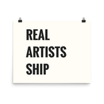 Real Artists Ship Poster
